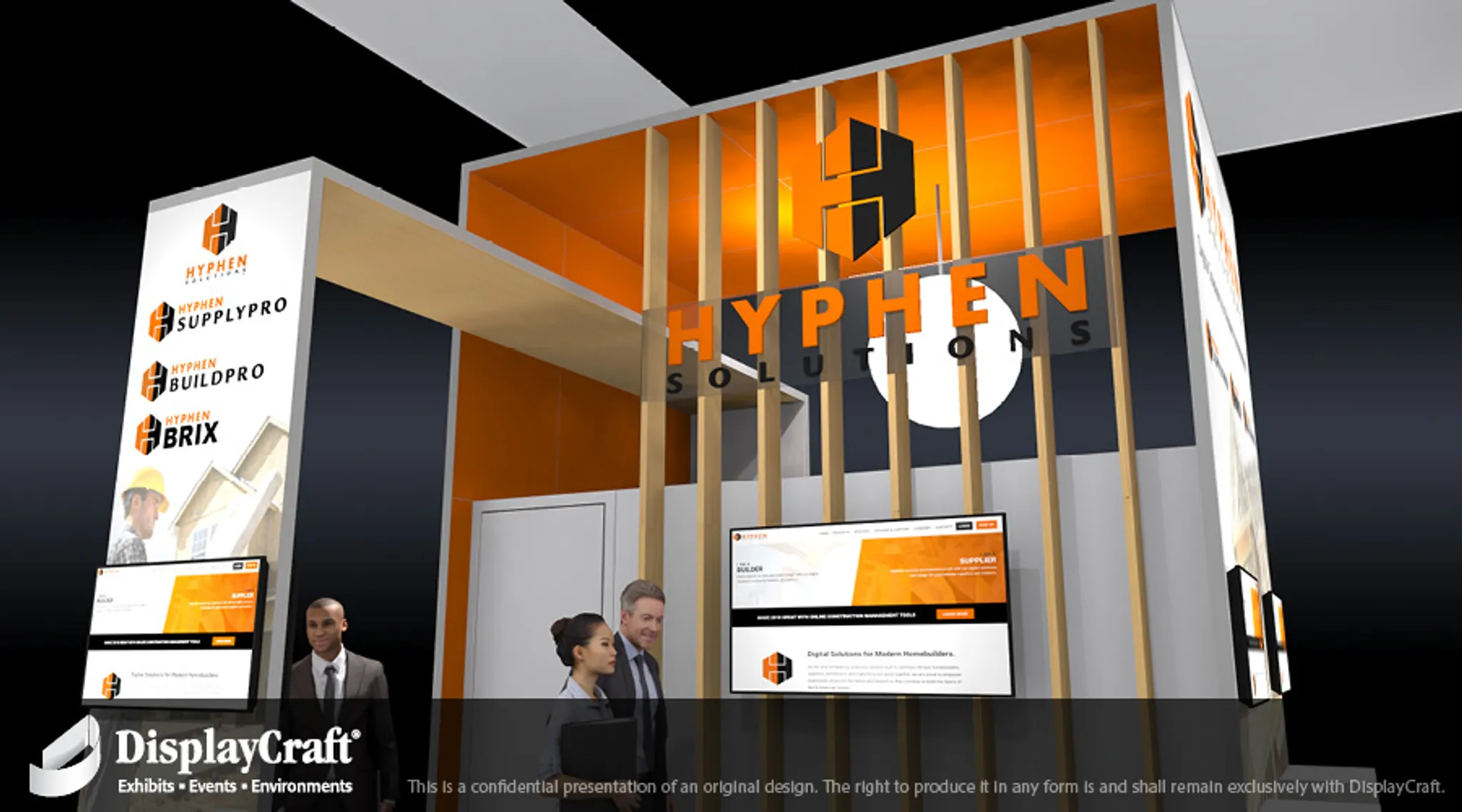 20x20 Island booth design by DisplayCraft